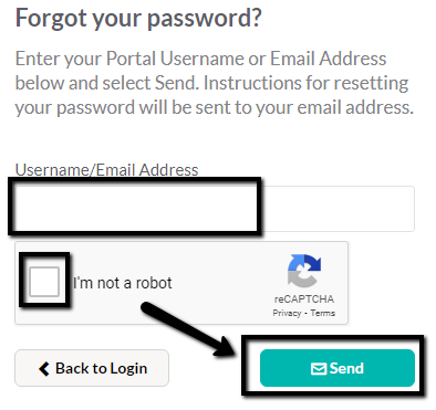 Forgot your Portal account password?