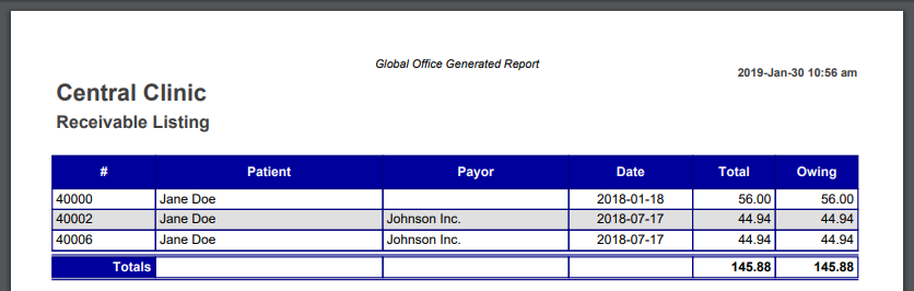 How to Run the Receivable Listing Report – Juvonno Help Center